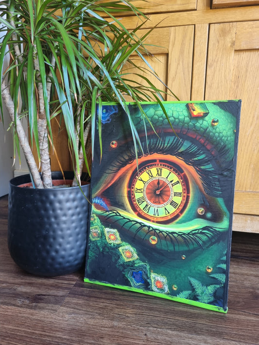 Visions of Mortality - Dragonborn Eye with Foresight  - Dungeons and Dragons Style Print